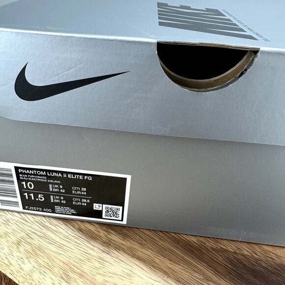 Nike Phantom Luna II Elite FG Men's Size 10 Blue Fury White Soccer FJ2572-400 - Picture 9 of 9